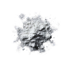 Obraz premium White powder explosion on black background,