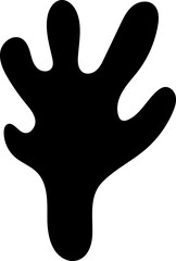 Obraz premium solid abstract cutout shape element