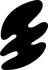 solid abstract cutout shape element