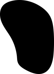 solid abstract cutout shape element