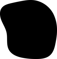 solid abstract cutout shape element