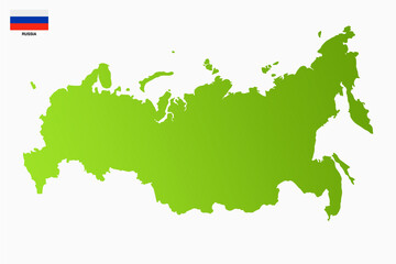 vector map of russia with transparent background