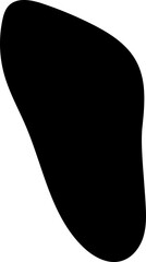 solid abstract cutout shape element