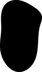 Fototapeta premium solid abstract cutout shape element