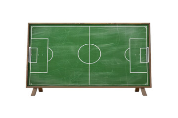 Fototapeta premium Fielding Success: The Importance of Football Coaching Boards Isolated On White Background.