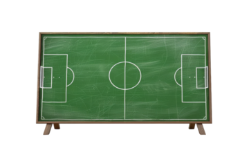 Fielding Success: The Importance of Football Coaching Boards Isolated On White Background.