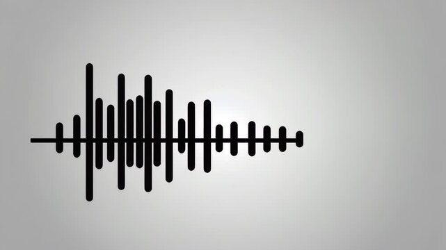 Abstract concept of silence shown as disappearing waveform in fog. 