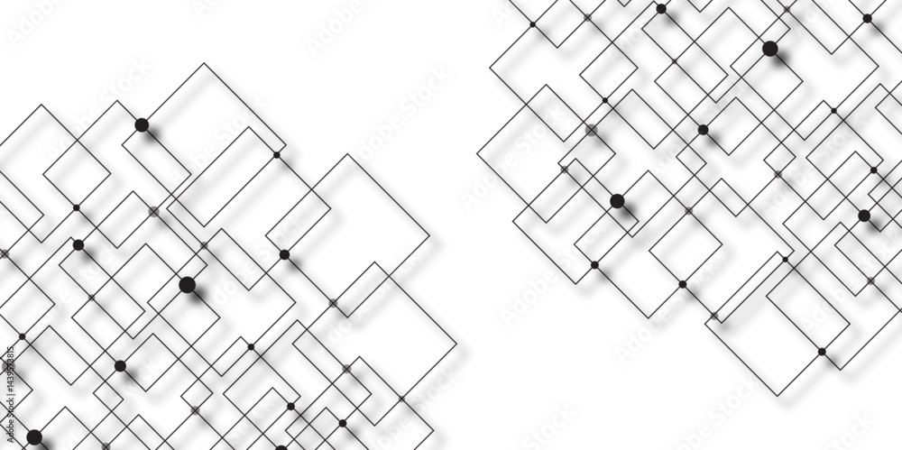 Aufkleber abstract background with cubes. modern geometric background. vector abstract technology on a white b
