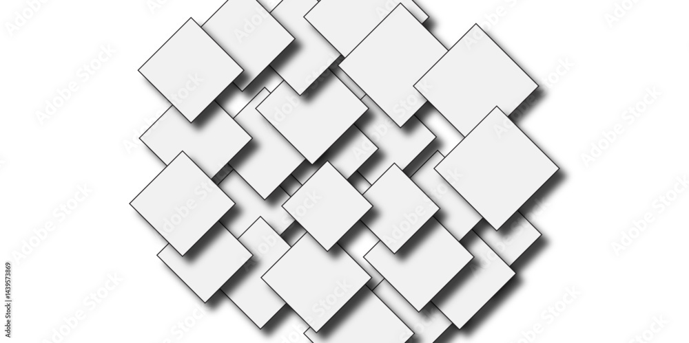 Poster abstract background with cubes. modern geometric background. vector abstract technology on a white b