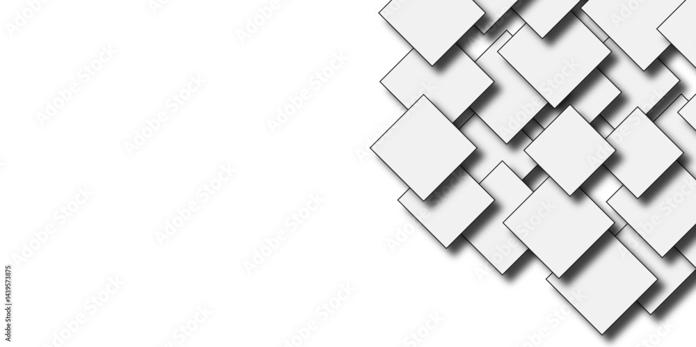 Poster abstract background with cubes. modern geometric background. vector abstract technology on a white b