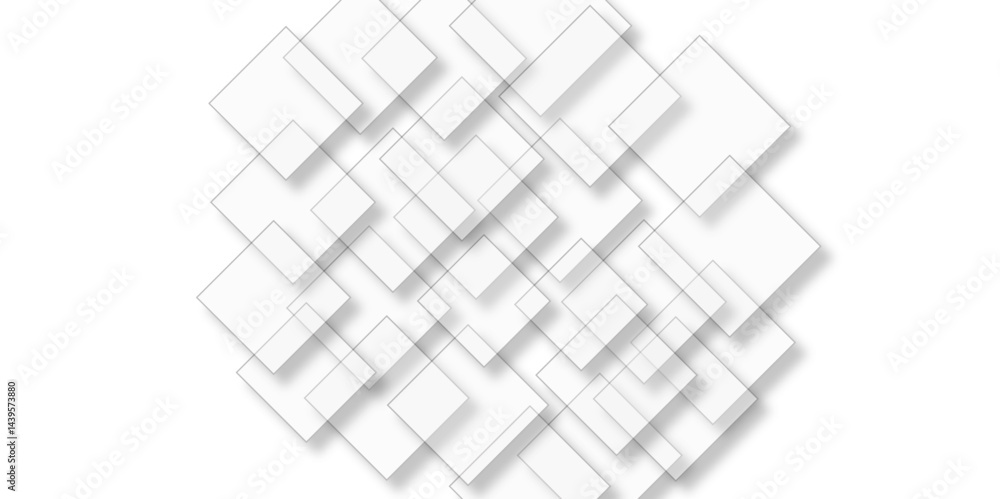 Aufkleber abstract background with cubes. modern geometric background. vector abstract technology on a white b