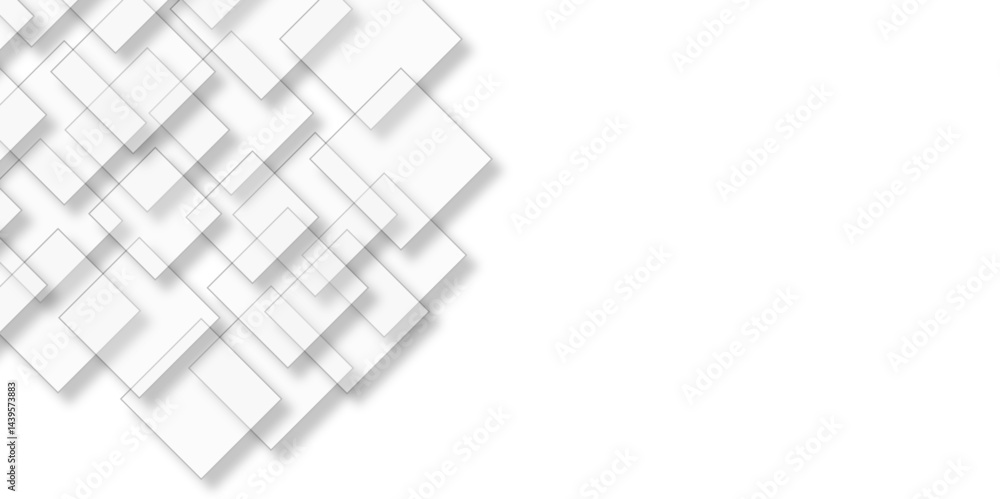 Aufkleber abstract background with cubes. modern geometric background. vector abstract technology on a white b