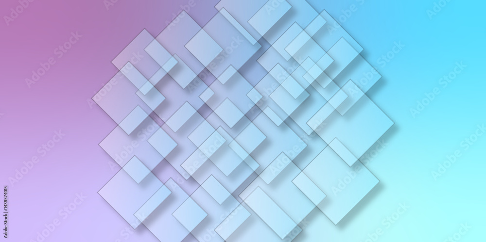 Aufkleber abstract background with cubes. modern geometric background. vector abstract technology on a white b