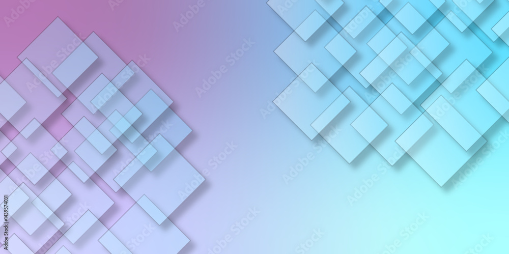 Aufkleber abstract background with cubes. modern geometric background. vector abstract technology on a white b