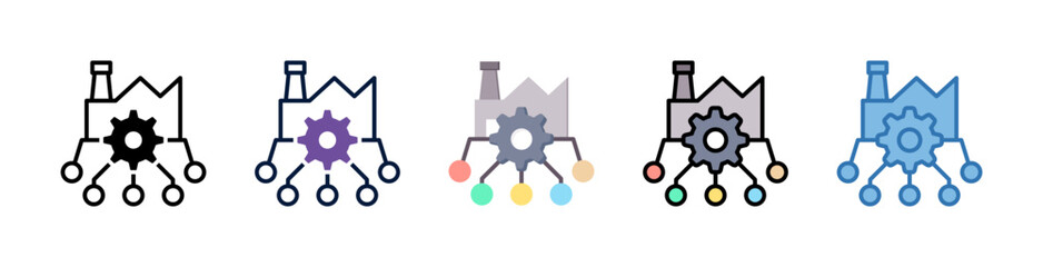 Obraz premium Industrial Technology Icon