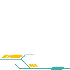 Obraz premium Futuristic Tech Footer