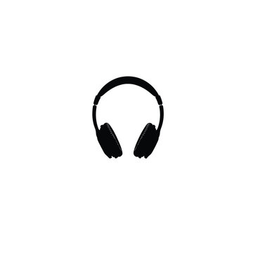 Bose Noise-Canceling Headphone silhouette on white background
