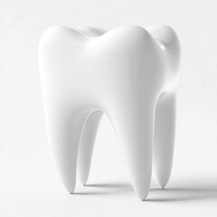 3D Tooth, White, Isolated