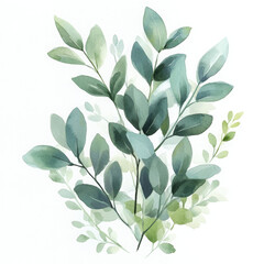 Fototapeta premium Illustration shows happy light green plant