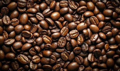 Obraz premium High-Quality Roasted Coffee Beans for Coffee Enthusiasts and Baristas