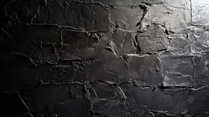 Obraz premium A textured charcoal wall with dramatic lighting