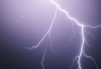 lightning bolt striking across a purple sky