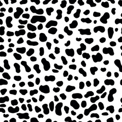 Black Leopard skin print pattern animal seamless for home decorate and more.