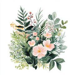 Illustration painted in boho style makes you cheerful and pleasant