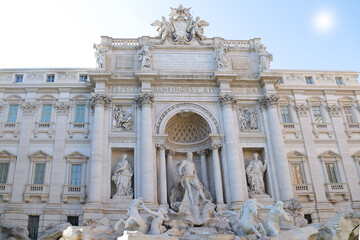Fototapeta premium Rome Trevi Fountain in Rome, Italy