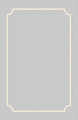Pearl frame. Pastel color background. Subtle shadow. Perfect for creating letter paper, wedding invitations, welcome boards, food menus, and other elegant paper items.