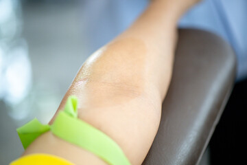 Donating blood is a simple act that can save up to  lives