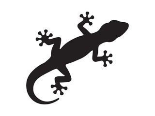 vector gecko tattoo isolated on withe background