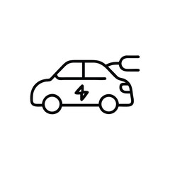 Fototapeta premium electric car on white background for web and graphic design
