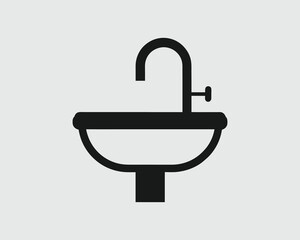 Obraz premium Simple Vector Bathroom Sink Illustration Isolated
