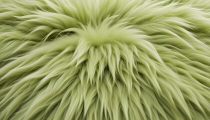 Fototapeta premium This close-up showcases a dense, textured green fluffy fabric, perfect for any design use.