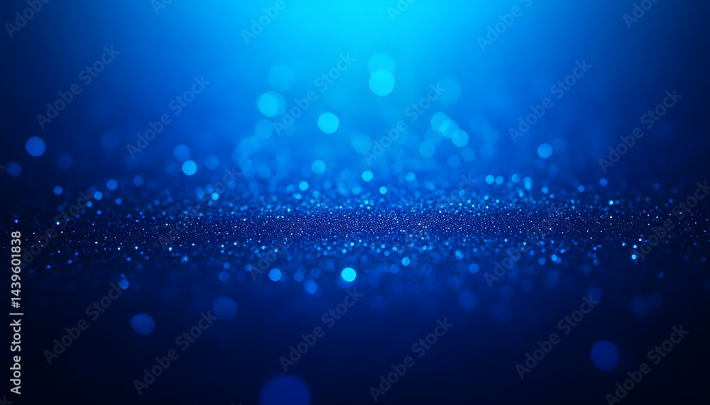 Poster blue gradient background grainy glowing blue light on dark backdrop noise texture effect banner head