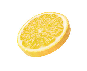 lemon slice isolated on white