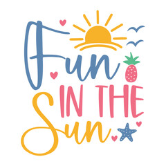 Fun in the sun SVG Art & Illustration