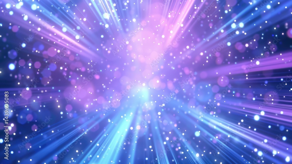 Poster laser beam effect explode with sparkling shine and emit wonderful light on background convey sense o