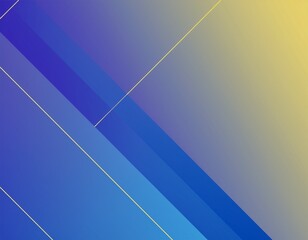 黄色と青のネオンカラーグラデーションと幾何学模様