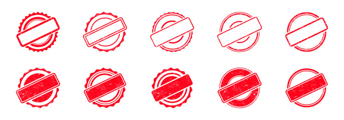 Rubber stamp vector collection. Vector rubber stamp template collection. Stamp icon set. EPS 10