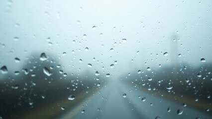 Soft Rainy Window Background