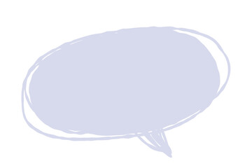 手描きのシンプルな落書き風パステルカラーの吹き出し