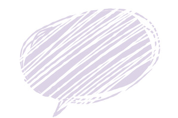 手描きのシンプルな落書き風パステルカラーの吹き出し