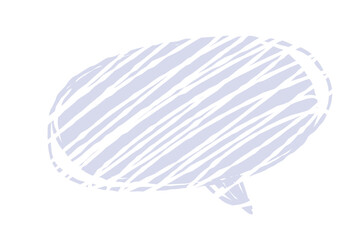 手描きのシンプルな落書き風パステルカラーの吹き出し