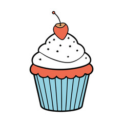 Celebrate freedom with festive Independence Day cupcakes! Decorated in red, white, and blue, they're the perfect sweet treat for your patriotic celebration.