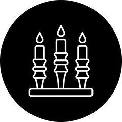 Fototapeta premium Candle Stand Icon