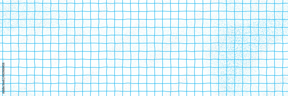 Aufkleber notebook paper seamless bg with irregular blue squares and grainy texture. retro patern with rough h