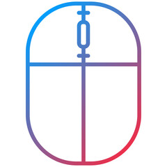Wireless Mouse line icon style
