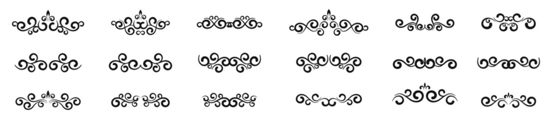 Ornamental design elements. Decorative elements collection.